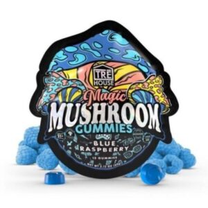 Blue Raspberry Mushroom Gummies